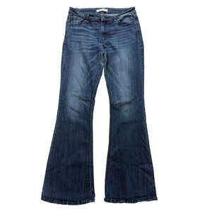 Kancan Flare Jeans Womens 15/31 Blue Dark Wash Stretch Denim Boho Tall juniors